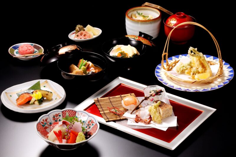 春会席：筍や福井鱒など春めく旬の幸　朝夕２食付