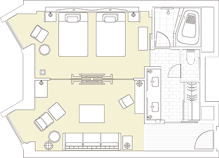 SUITE TWIN Floor Plan