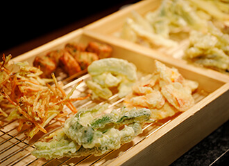 天ぷら（野菜3種/魚介類3種）