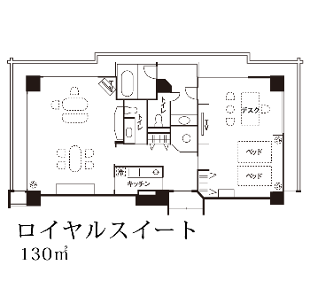 鬼怒川温泉 旅館ご宿泊ロイヤルスイート間取り