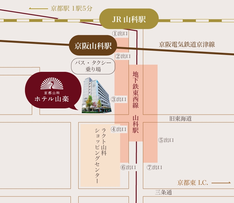 ホテル周辺MAP