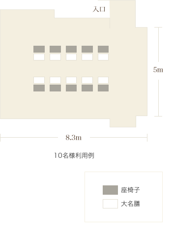 那須温泉 山楽宴会場「雅」間取り図