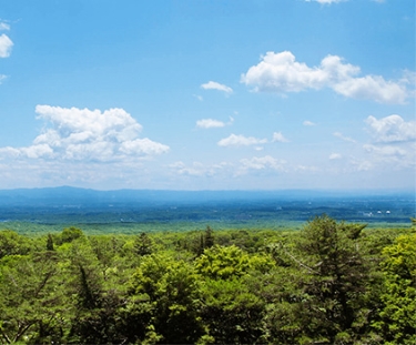 那須野ヶ原の雄大な風景を望む眺望の地に建つ那須温泉 山楽